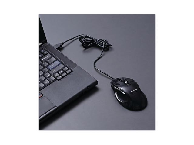 Innovera Full-Size Wired Optical Mouse USB Black 61014