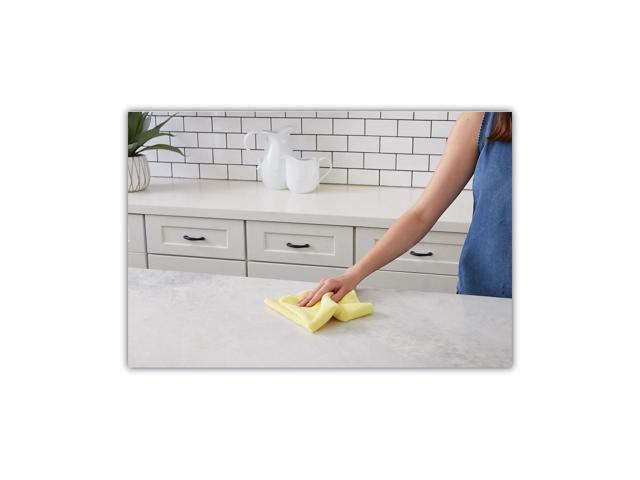 Boardwalk Microfiber Cleaning Cloths 16 x 16 Yellow 24/Pack 16YELCLOTHV2