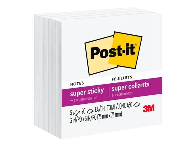 Post-it Super Sticky Notes 3 x 3 White 90 258343
