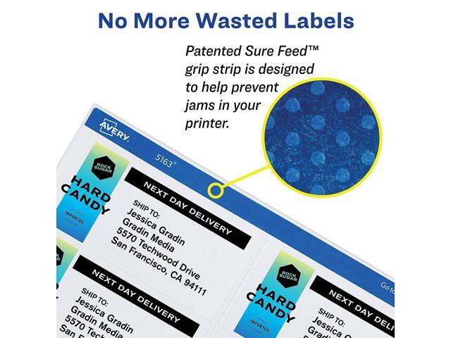 Avery White Shipping Labels Laser/Inkjet 3 1/3 x 4 White 1500/Box 95940
