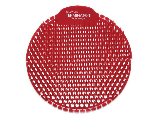Fresh Products Slant7 w/ Terminator Urinal Scrn, Evergreen, Rd, 5/BX (FRSS7TBX)