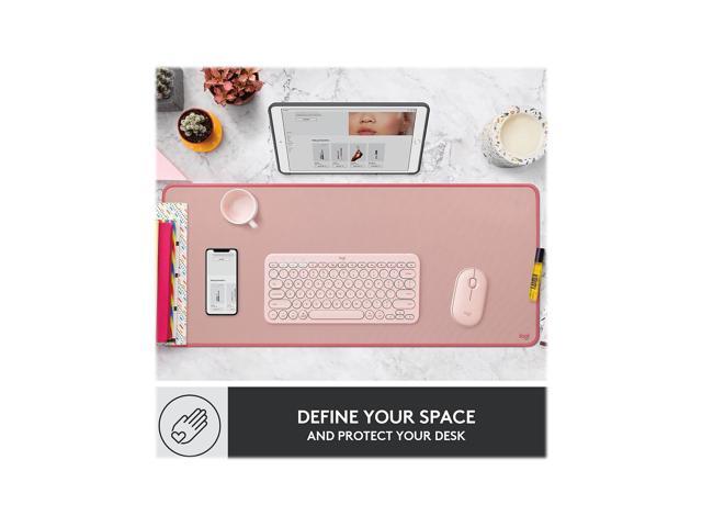 Logitech - Desk Mat Studio Series Extended Mouse Pad with Spill-resistant Durable Design (Large) - Darker Rose - image 7