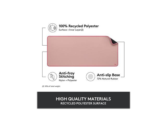 Logitech - Desk Mat Studio Series Extended Mouse Pad with Spill-resistant Durable Design (Large) - Darker Rose - image 9