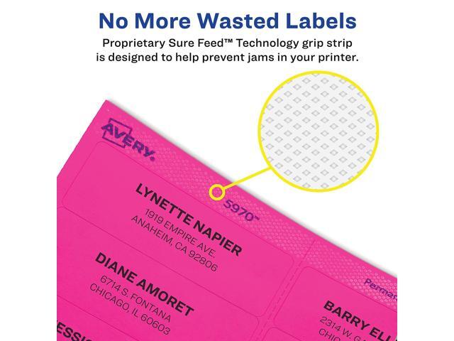 Avery White Shipping Labels Laser/Inkjet 3 1/2 x 5 White 1000/Box 95935
