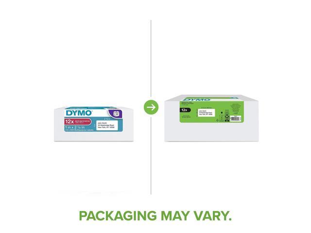 Dymo Labels LabelWriter 3-7/16'Wx9/16'H 6 RL/PK White 2050812