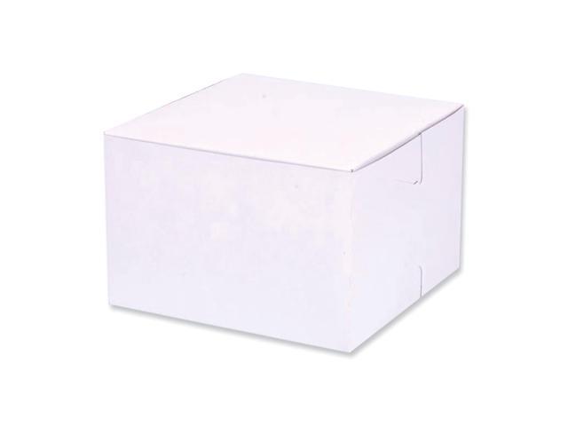 Southern Champion Tray SCT Bakery Boxes Standard 6 x 6 x 4 White Paper 250/Carton 1509