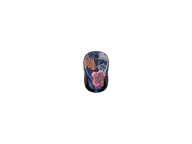 Logitech - Design Collection Limited Edition Wireless 3-button Ambidextrous Mouse with Colorful Designs - Forest Floral