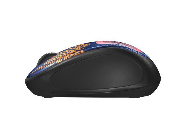 Logitech - Design Collection Limited Edition Wireless 3-button Ambidextrous Mouse with Colorful Designs - Forest Floral