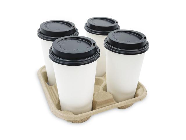 Boardwalk BWK4CUPCARRIER Cup Tray, 8-32 ounces, Four Cups