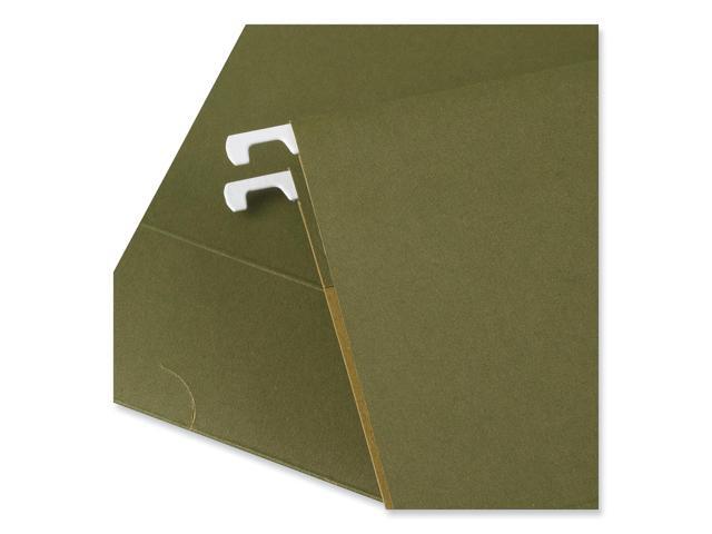 UNIVERSAL One Inch Box Bottom Pressboard Hanging Folder Legal Standard Green 25