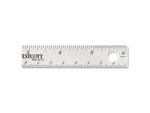 Westcott Stainless Steel Office Ruler With Non Slip Cork Base 6' 10414