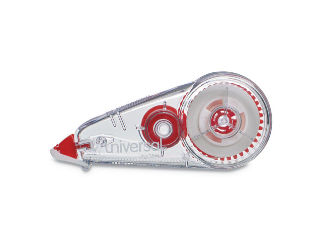 Universal Correction Tape Mini Economy Non-Refillable 1/4' x 275' 10/Pack 75611