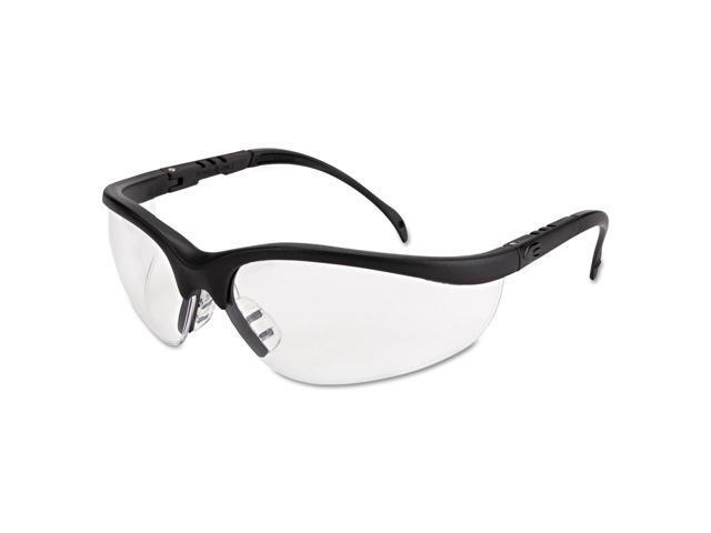 Klondike Protective Eyewear, Clear Lens, Polycarbonate, Anti-Fog, Black Frame