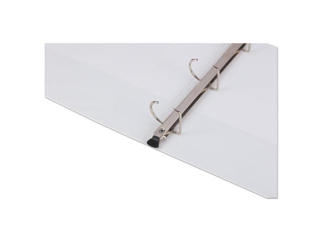 UNIVERSAL Push-Open Deluxe Plus D-Ring View Binder 2' Capacity 8-1/2 x 11 White 30732