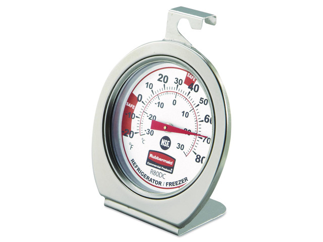 Rubbermaid Commercial Refrigerator/Freezer Monitoring Thermometer -20°F to 80°F R80DC