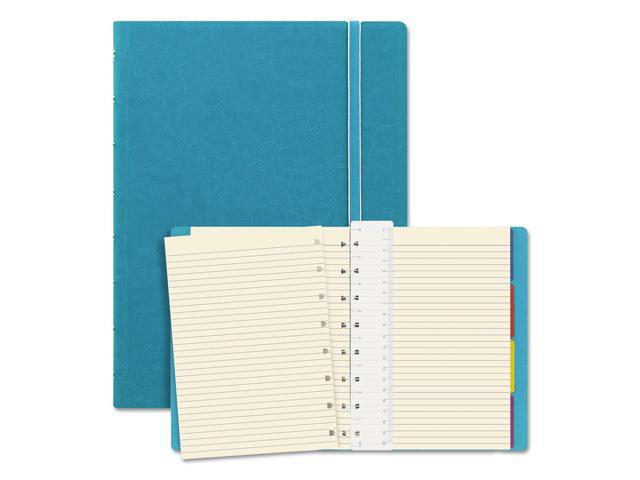 Filofax Notebook College Rule Aqua Cover 8 1/4 x 5 13/16 112 Sheets/Pad B115012U