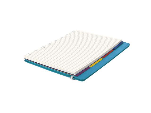 Filofax Notebook College Rule Aqua Cover 8 1/4 x 5 13/16 112 Sheets/Pad B115012U
