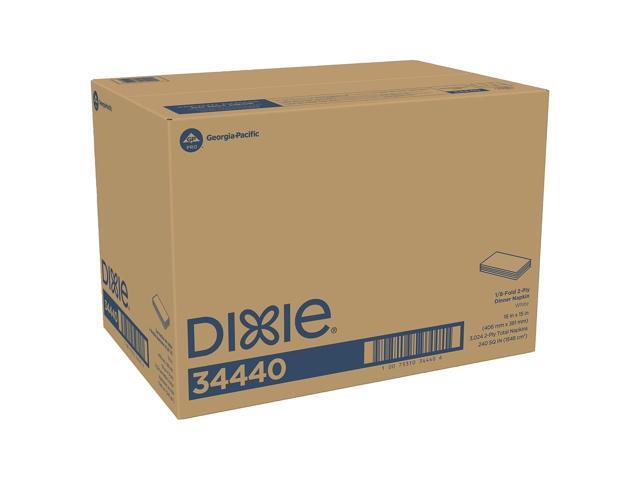Dixie Dinner Napkin 2-ply White 3024 Napkins/Pack (34440CT)