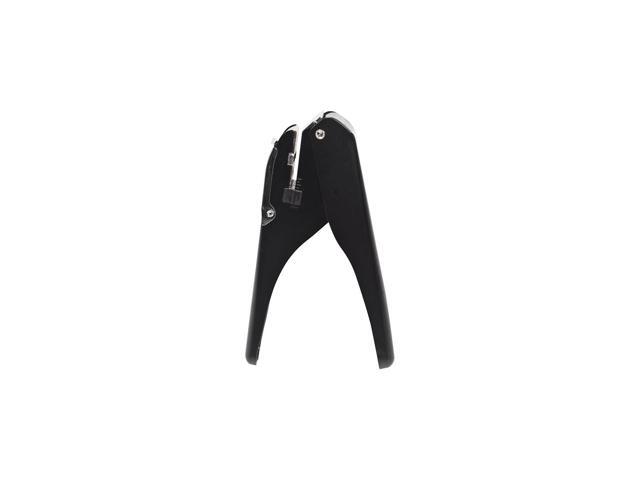 McGill Handheld Badge Punch 9/16 x 1/8 Horizontal Slot 1/8'-5/8' Reach Black/Chrome MCG16500