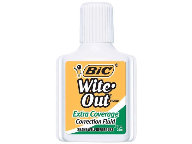 BIC Wite-Out Extra Coverage Correction Fluid White (50624) 521880