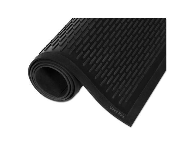 Crown-Tred Indoor/Outdoor Scraper Mat Rubber 43 3/4 x 66 3/4 Black TD0046BK