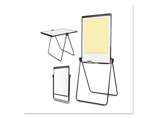MasterVision Folds-to-a-Table Melamine Easel 28 1/2 x 37 1/2 White Steel/Laminate EA14000583MV