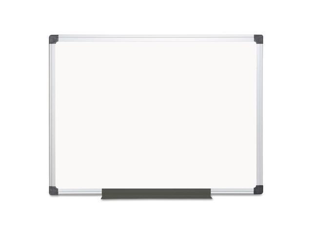 MasterVision Value Lacquered Steel Magnetic Dry Erase Board 36 x 48 White Aluminum Frame MA0507170