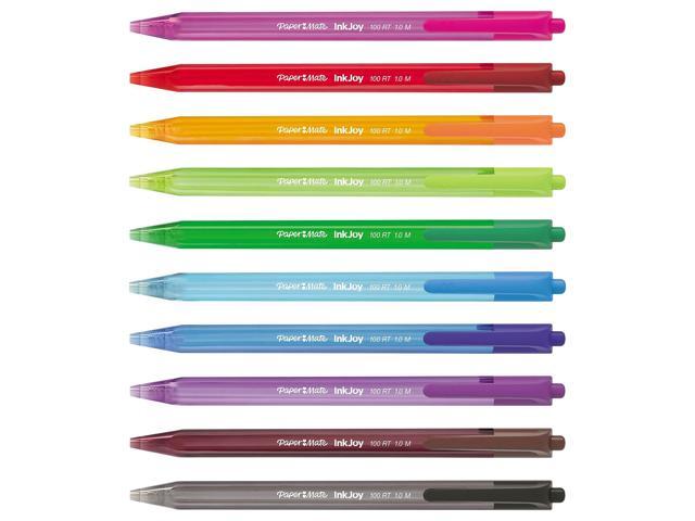 Paper Mate InkJoy 100 RT Retractable Ballpoint Pens Medium Point Assorted Ink 180160