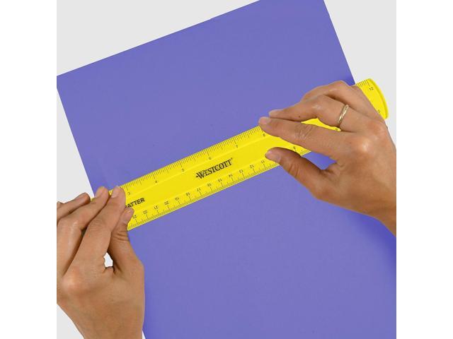 Westcott 12' Plastic Standard Ruler Assorted 12/Box (17721)
