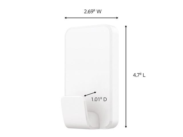 Command X-Large Utility Hooks White 2/Pack (17011-2ES)