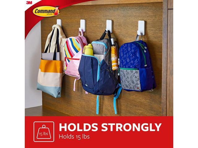 Command X-Large Utility Hooks White 2/Pack (17011-2ES)