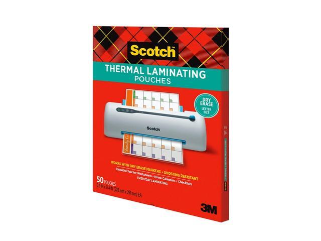 Scotch Thermal Laminating Pouches Letter Size 3 Mil 50/Pack (TP3854-50DE)
