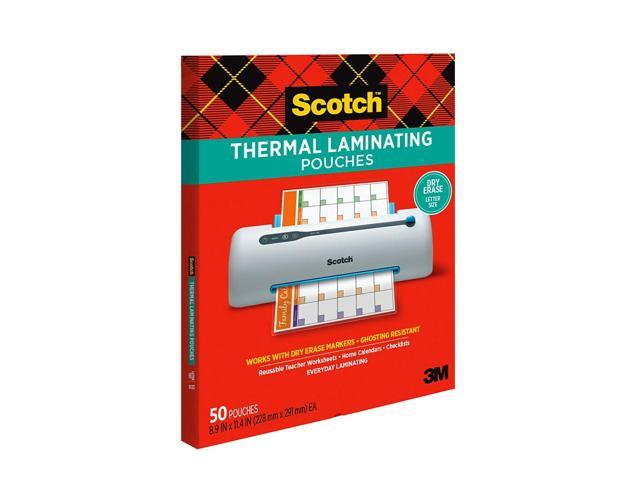 Scotch Thermal Laminating Pouches Letter Size 3 Mil 50/Pack (TP3854-50DE)
