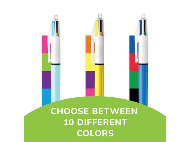 BIC Retractable Ballpoint Pen Medium Point Assorted Inks 3/Pack (MMXP31-AST)