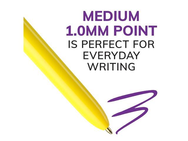 BIC Retractable Ballpoint Pen Medium Point Assorted Inks 3/Pack (MMXP31-AST)