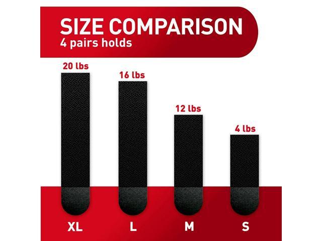 Command X-Large Picture Hanging Strips Black 16/Pack (17217BLK-16NA)