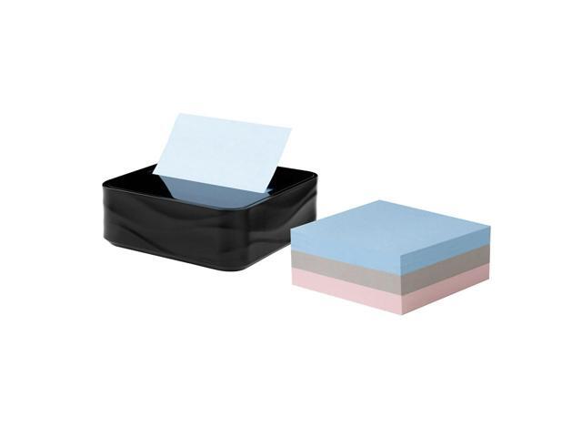 Post-it Pop-up Wave Design Dispenser with 3' x 3' Sticky Notes Black (WAVE-330-BKVP)