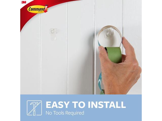 Command Mini Hooks Clear 30 Hooks/Pack (17006CLR-30NA)
