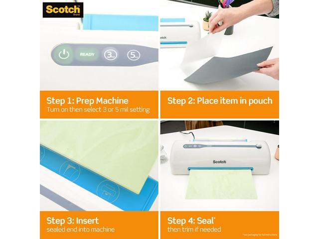 Scotch Thermal Laminator with 20 Letter Size Pouches (TL1302XVP)