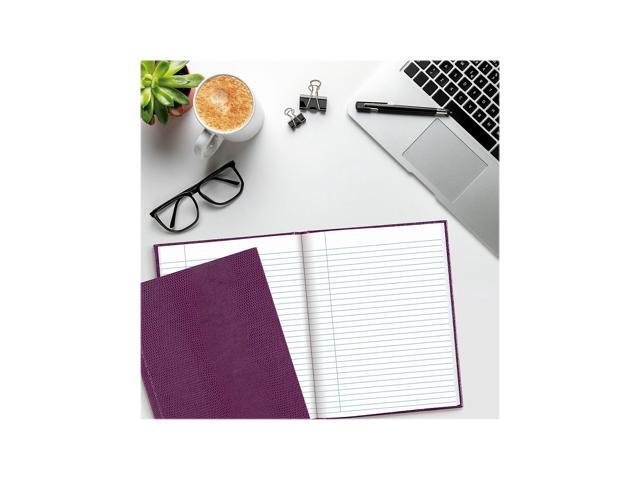 Blueline Hardcover Executive Journal 7.25' x 9.25' Wide-Ruled Grape 144 Pages (A7.RAS)