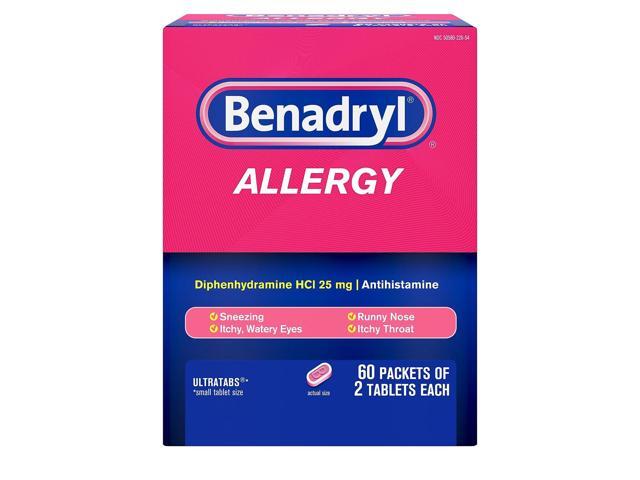 Benadryl Allergy Ultratabs Tablets 60/Box 2/Pack (24489863) 17060