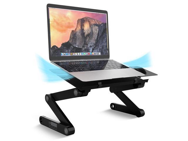 WorkEZ BEST Adjustable Laptop Stand and Lap Desk for Laptop Adjustable Laptop Desk for Lap Aluminum Laptop Stand for Bed Laptop Cooling Stand...