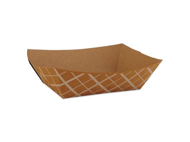 Southern Champion Paper Food Baskets Brown/White Check 1 lb Capacity 1000/Carton 0513