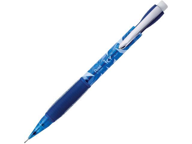 Pentel Icy Mechanical Pencil 0.7 mm Transparent Blue Barrel 24/Pack AL27TCSWSPR
