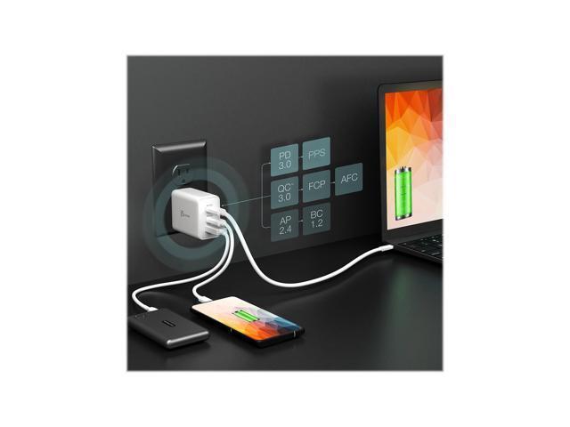 j5create 65W USB Type-C 3-Port GaN Charger White (JUP3365)