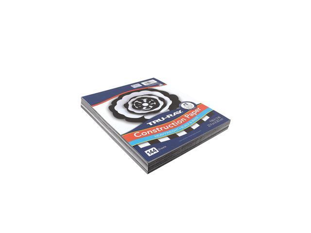 Tru-Ray 9' x 12' Construction Paper Black/White 144 Sheets/Pack (P6676)