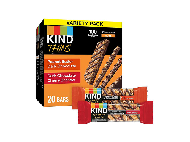 KIND Thins Gluten-Free Bar Variety Pack 14.8 oz. 20 Bars/Box (41891) PHW41891
