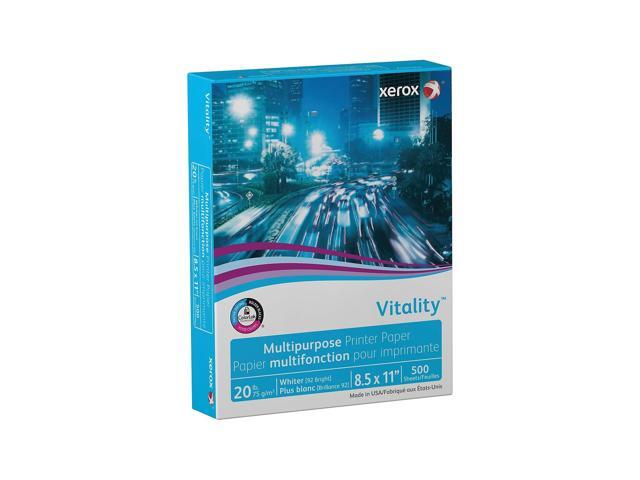 Xerox Vitality 8.5' x 11' Multipurpose Paper 20 lbs. 92 Brightness 500 Sheets/Ream (3R02047PY)