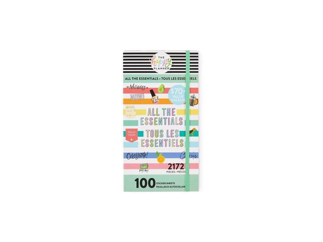 The Happy Planner All the Essentials Mega Value Pack Stickers Assorted Colors 2172/Pack (SP1H100-005)
