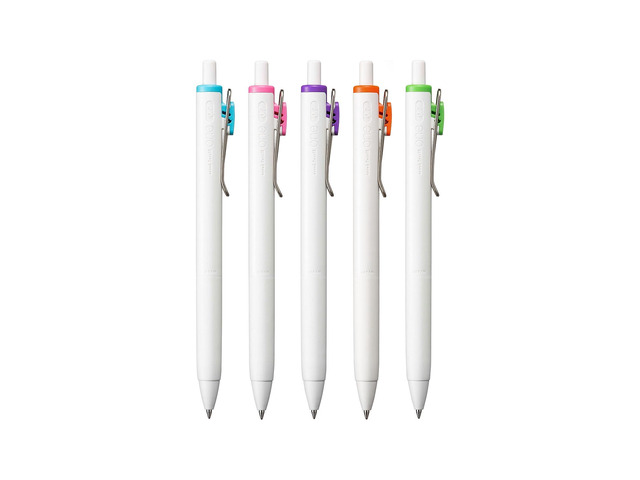 uni-ball uni one Retractable Gel Pens Medium Point 0.7mm Assorted Ink 5/Pack (70381)
